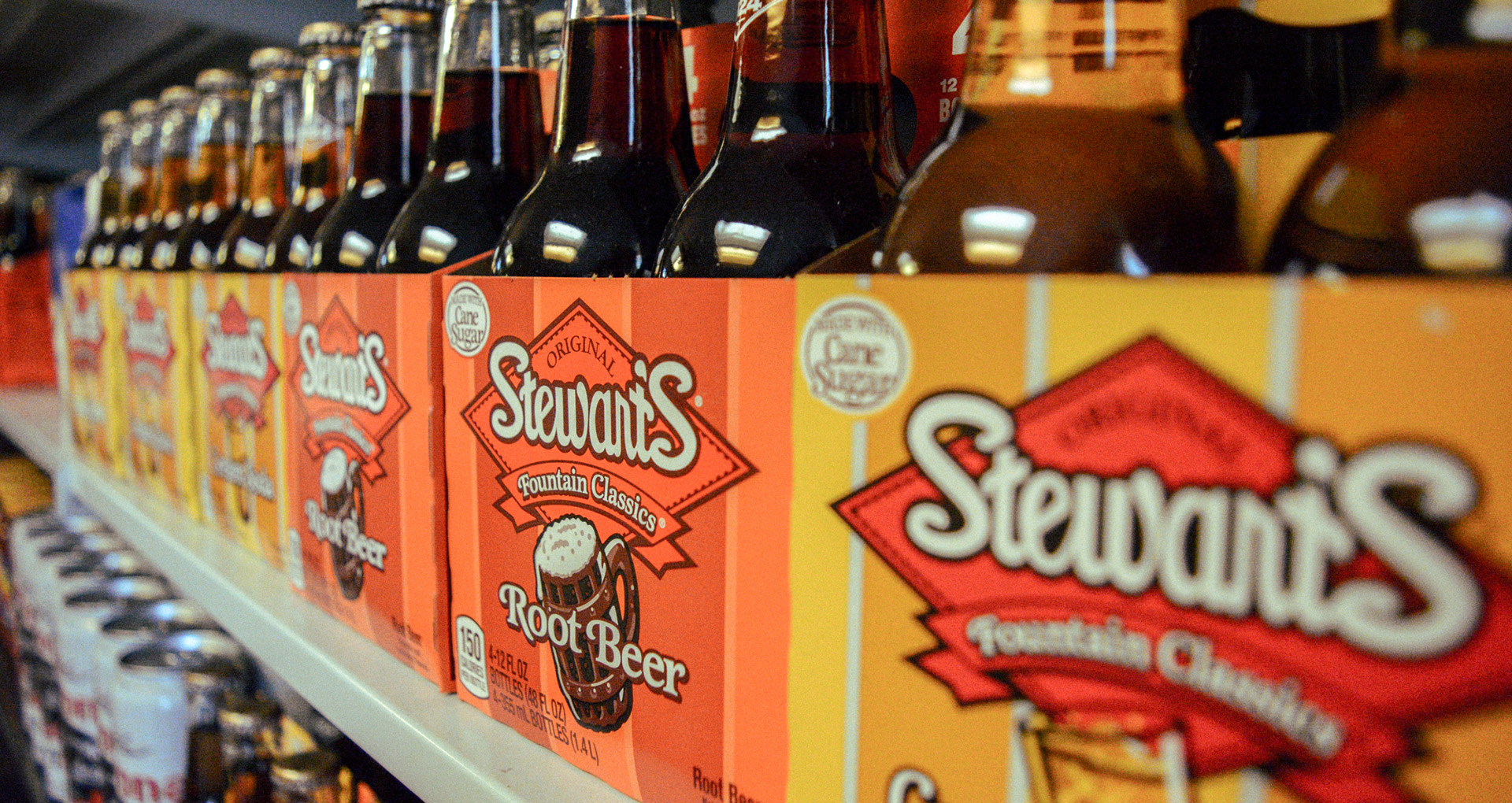 selection of stewart's soft drinks available for sale