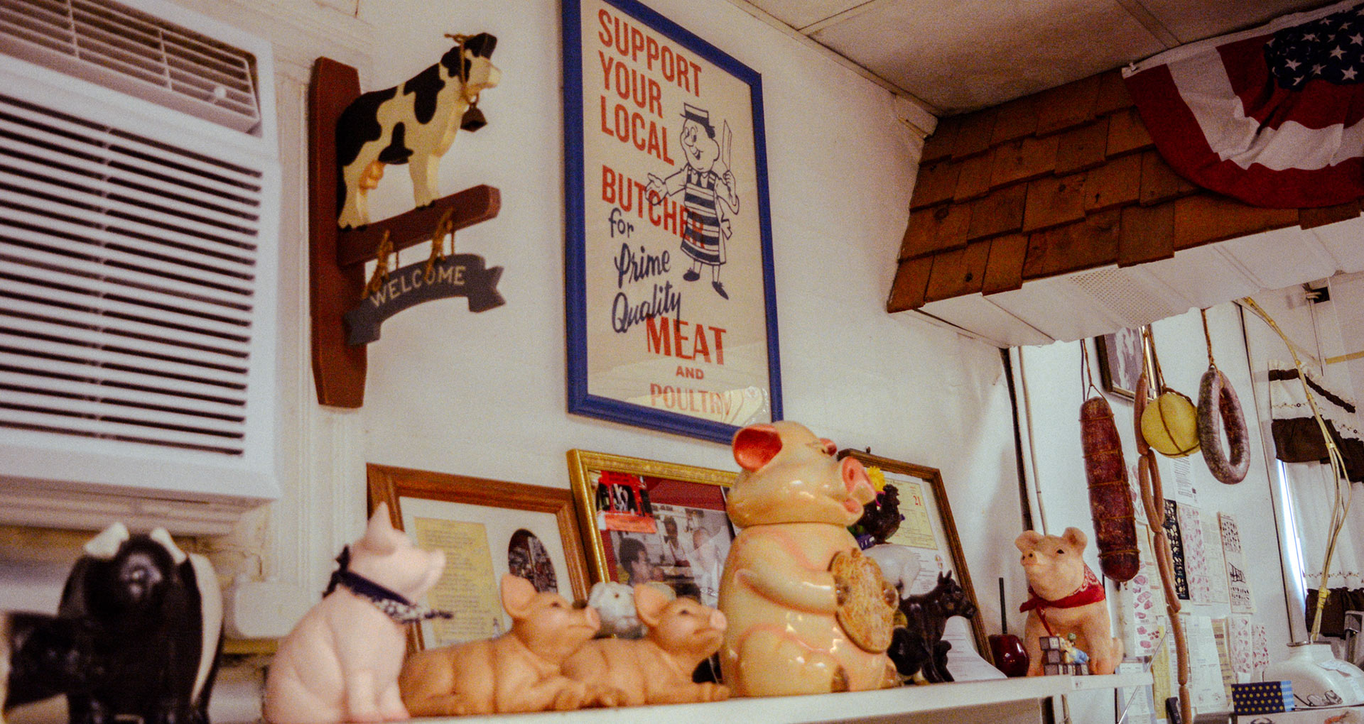 view of trinkets gathered over years of service